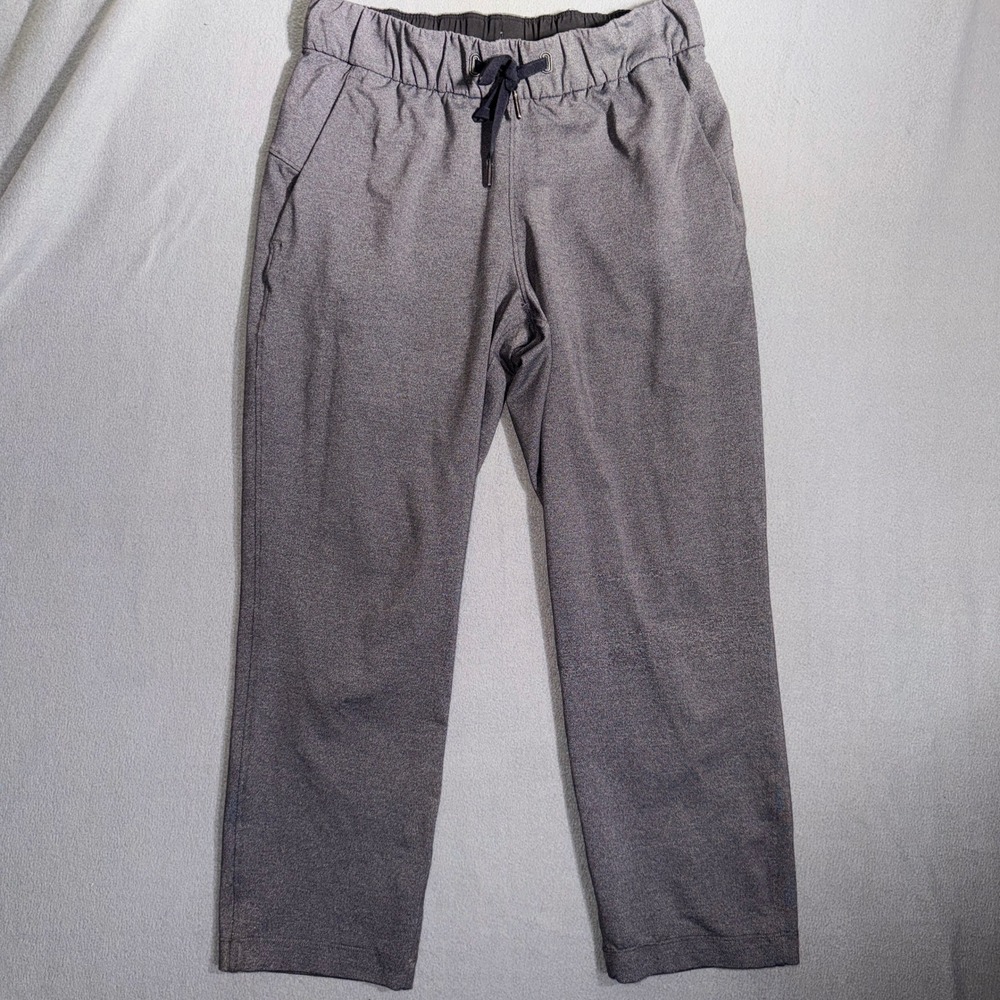 Lululemon Size 4 On The Fly 7/8‎ Pant Luxtreme Heathered Black Grey Athleisure